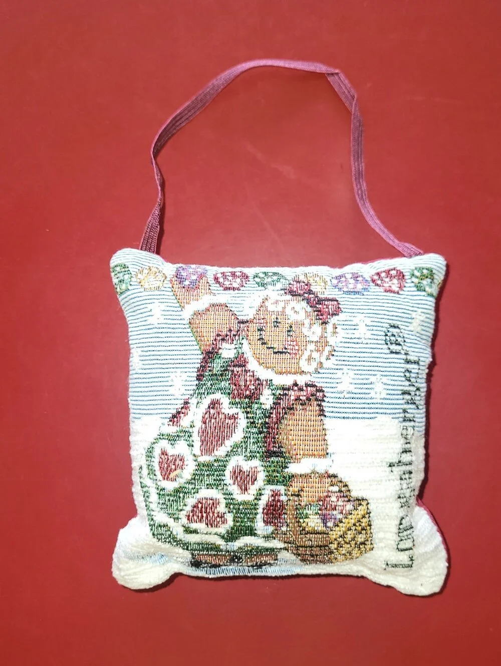 NEW Longaberger Christmas Gingerbread Girl Pillow Door Knob Hanger Plush